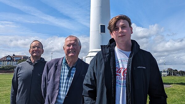 Peter Walton, Malcolm Bond and Miguel Smith at Seaburn