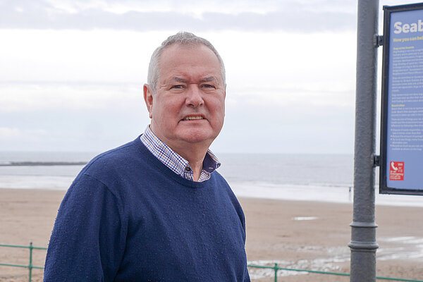 Malcolm Bond on Seaburn Beach