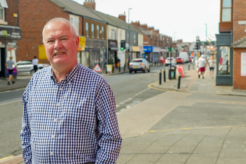 Retired dentist Malcolm Bond on Sea Road