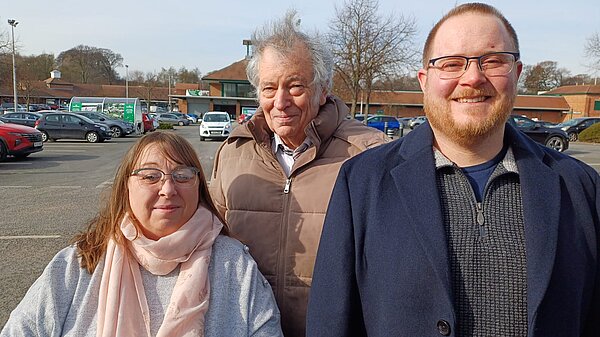 Doxford Park team outside Morrisons