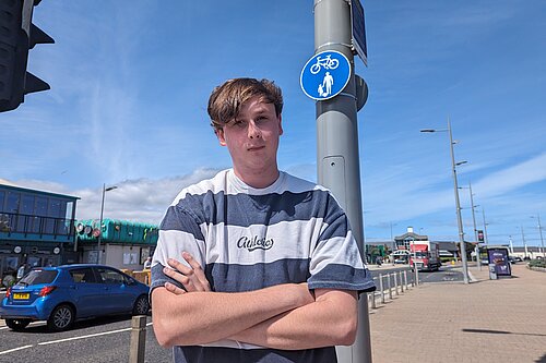 Miguel Smith outside Stack Seaburn