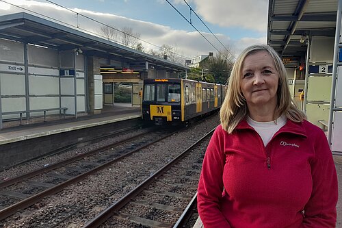 Julia Potts at Millfield Metro Station